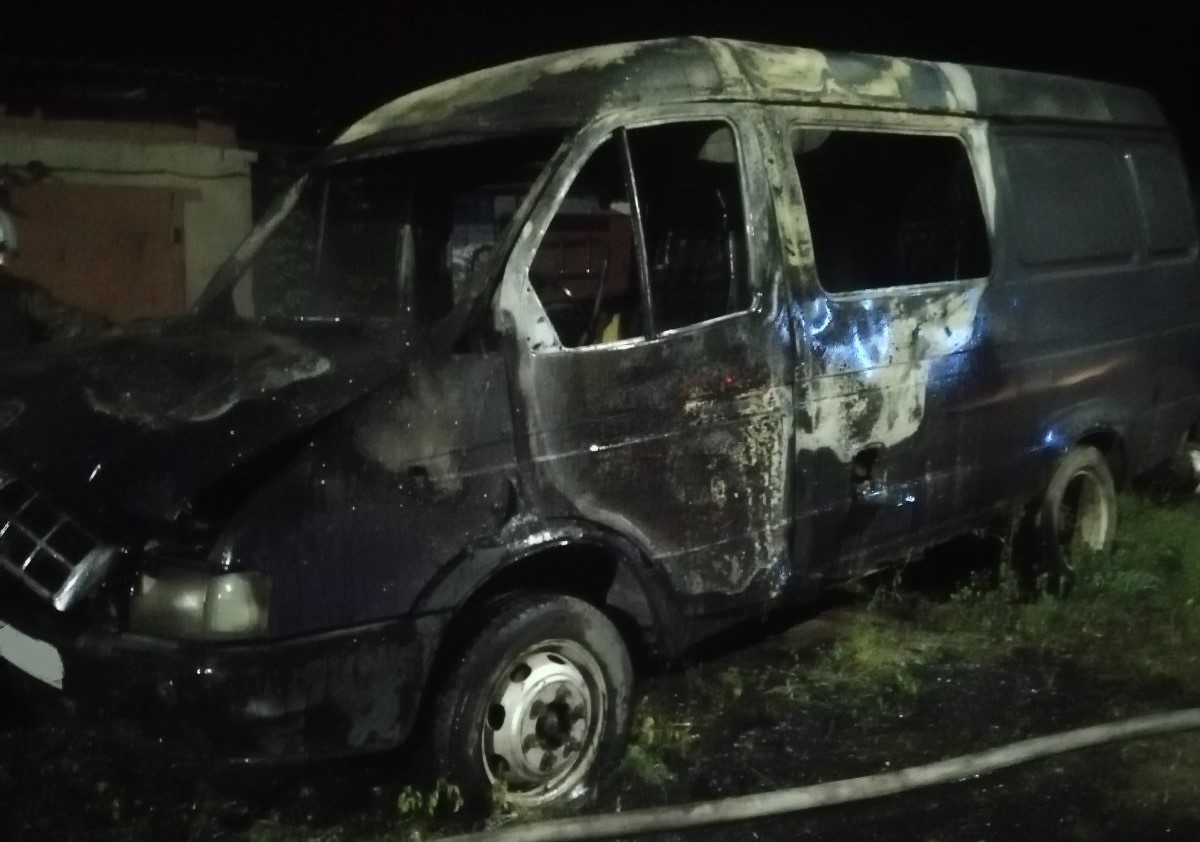 пожар микроавтобус Малоярославец