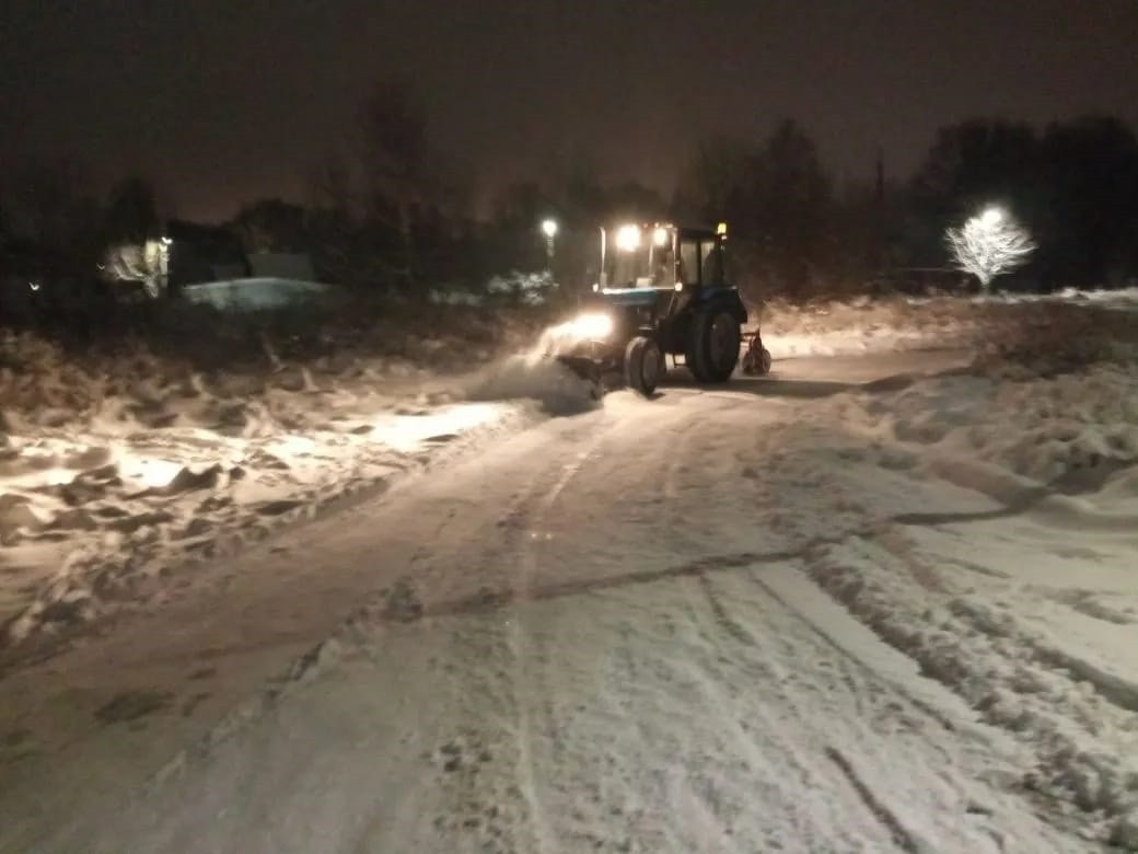 уборка снега снегопад калуга 22 ноября