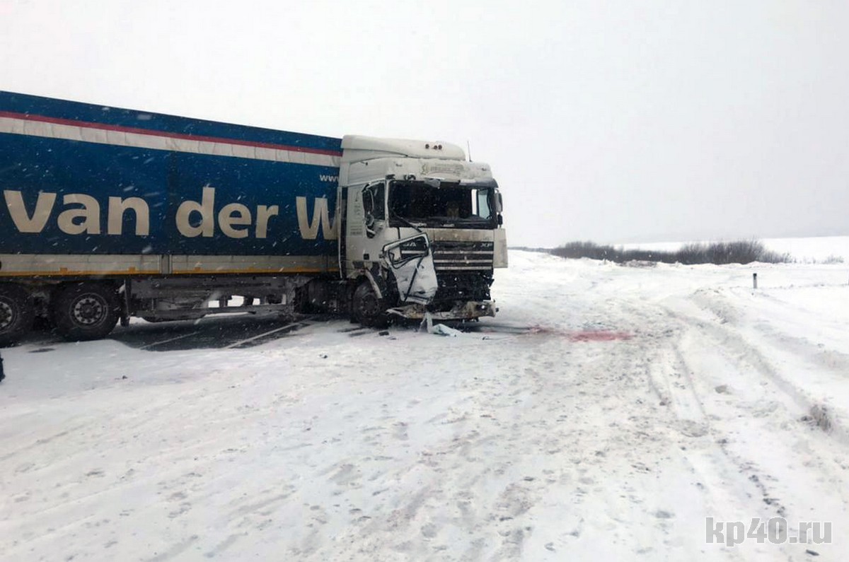 ДТП скорая помощь фура Калужская область