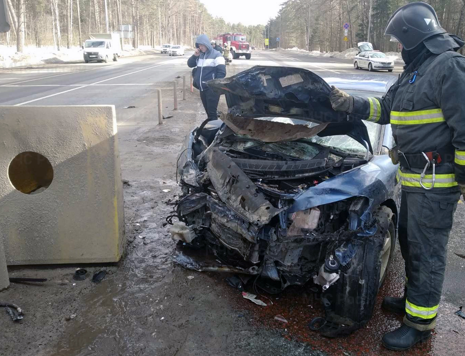 ДТП калуга лексус лада хонда 3 марта 2021 года подъезд от киевской трассы