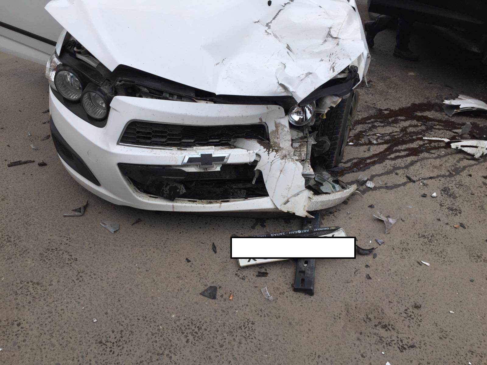 Фото с места ДТП.