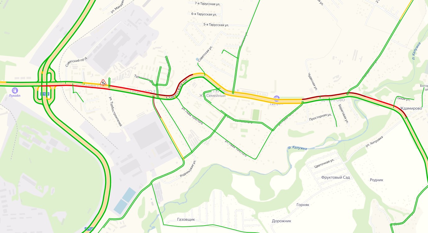 Пробка Турынино