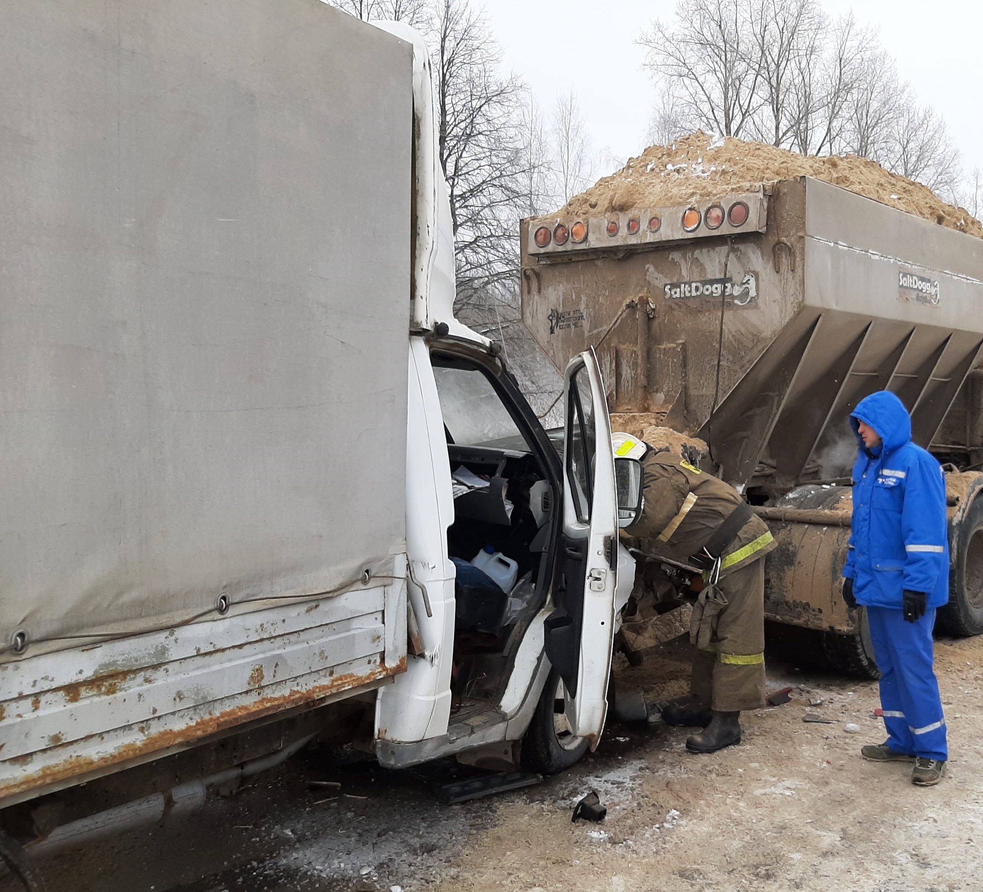 ДТП калуга козельск газель камаз 9 февраля 2021 год