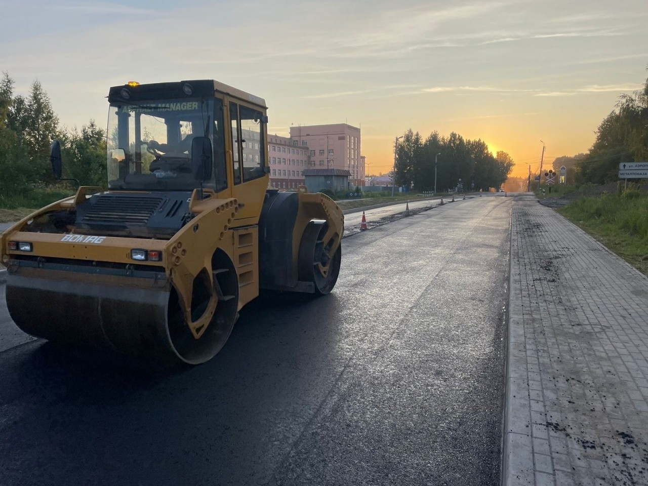В Калуге завершился ремонт Грабцевского шоссе у железнодорожного ...