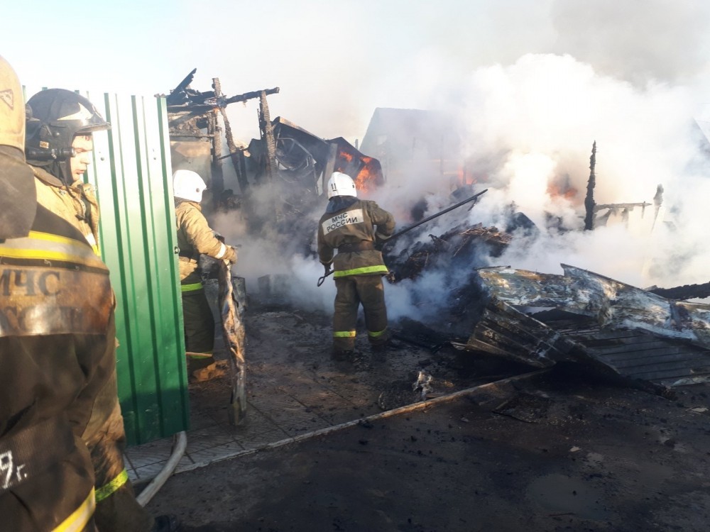 Дачный дом сгорел в Боровском районе