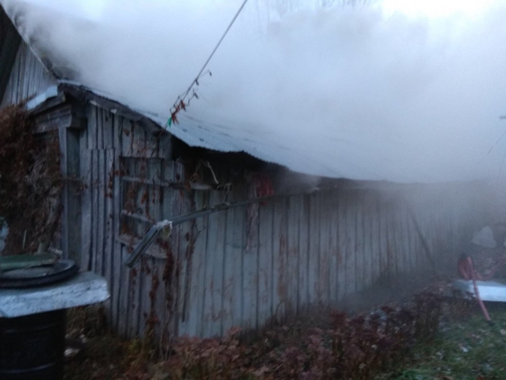 Жилой дом горел в Тарусском районе