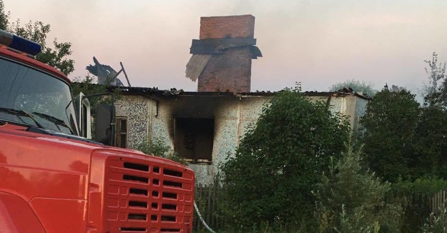 В Калужской области мужчина погиб во время пожара