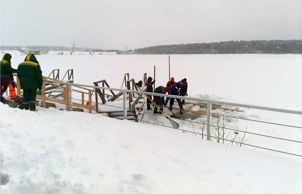 В Калуге воду в проруби на Яченском водохранилище освятят вечером 18 января