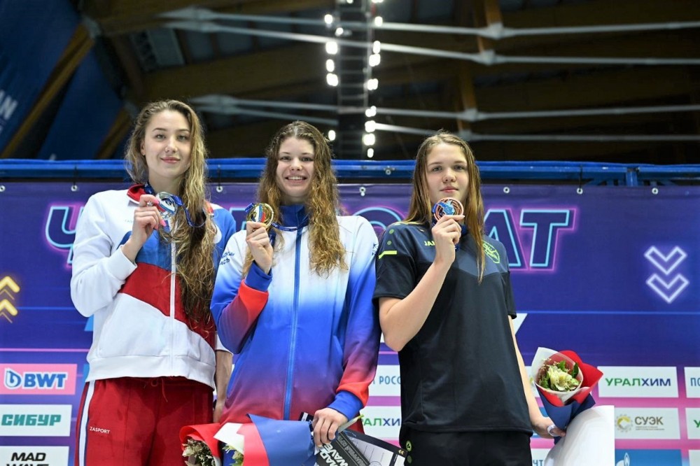 Сборная Калужской области завоевала первое золото на чемпионате России по плаванию