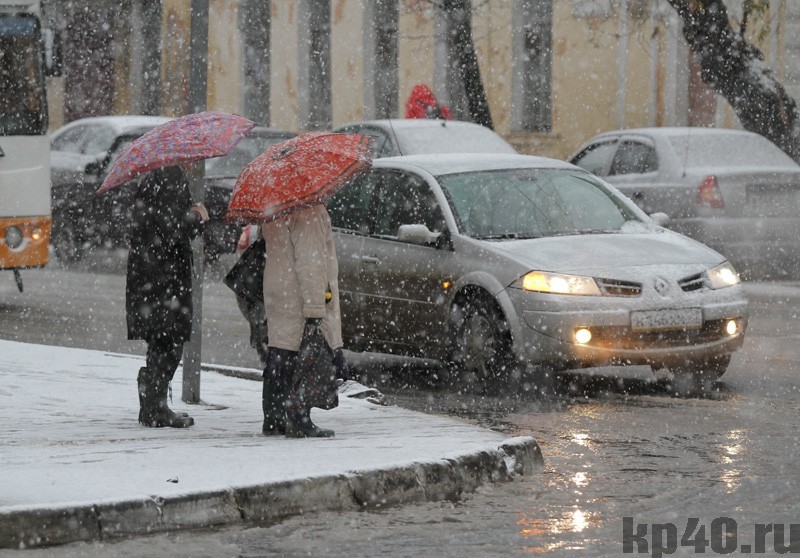 В Калужской области прогнозируют дождь со снегом