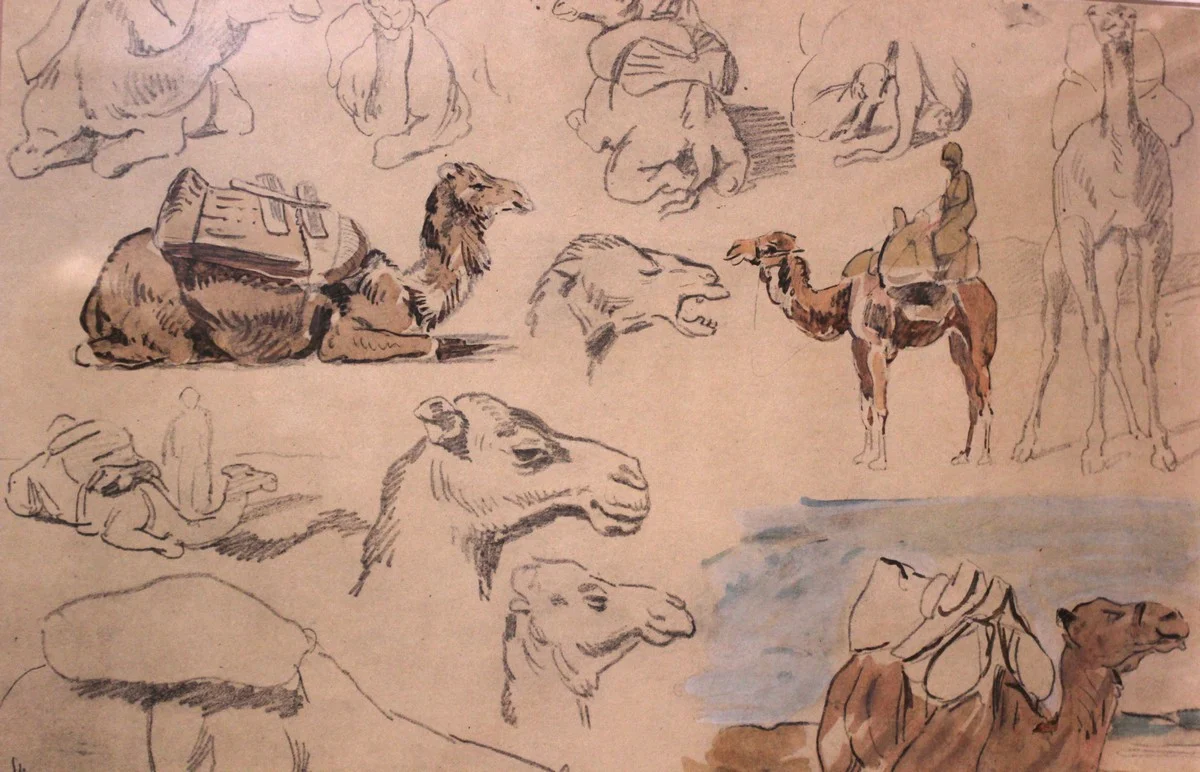 Делакруа делал множество зарисовок.