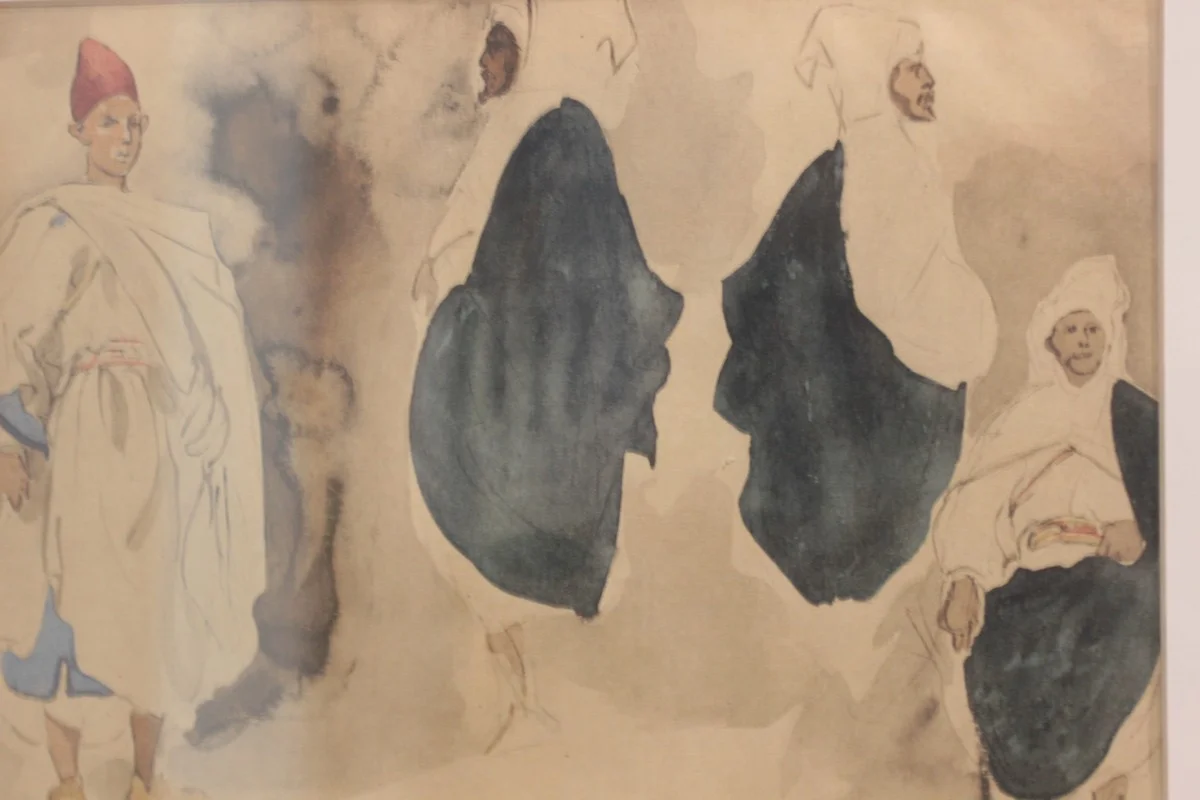 Художник много путешествовал и отовсюду привозил рисунки. 