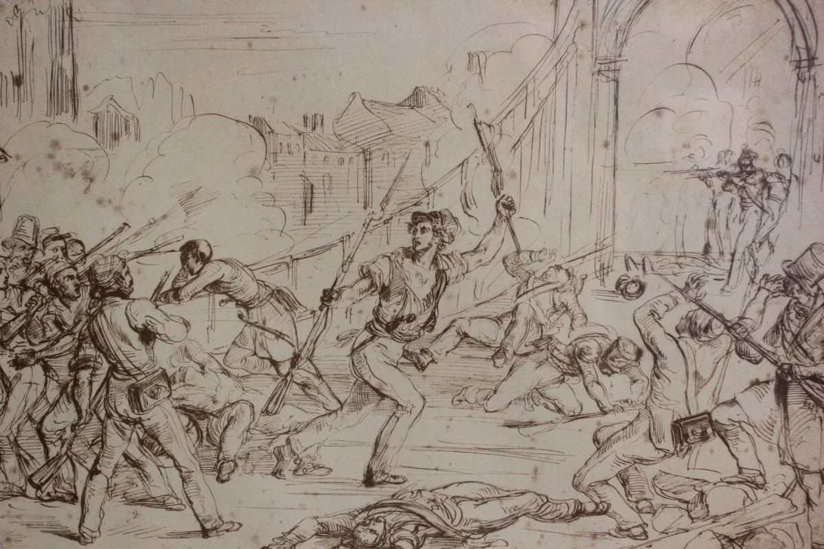 Художник отдавал предпочтение драматическим сценам.