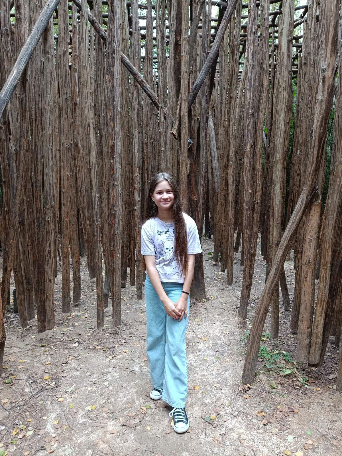 Даша с семьей любит проводить время на природе.