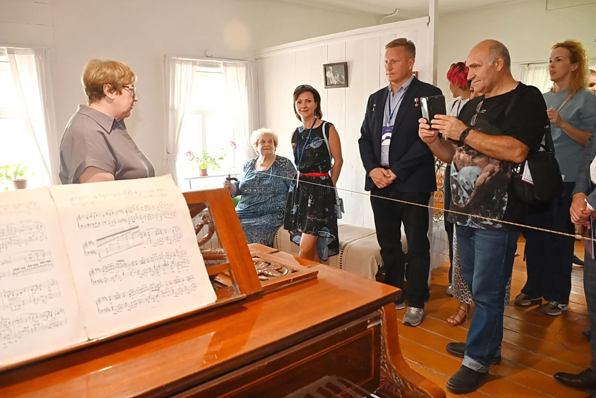 В Доме-музее Циолковского.