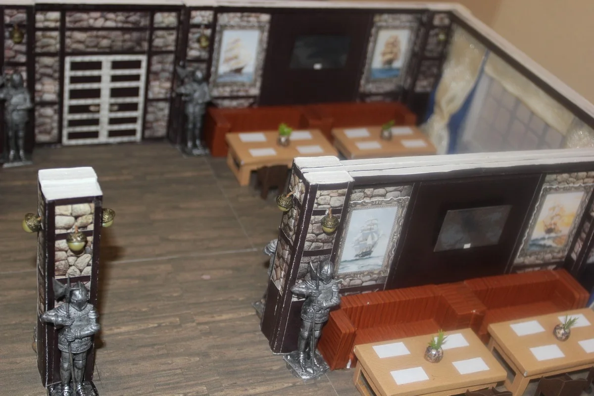 Ресторан в рыцарском стиле.