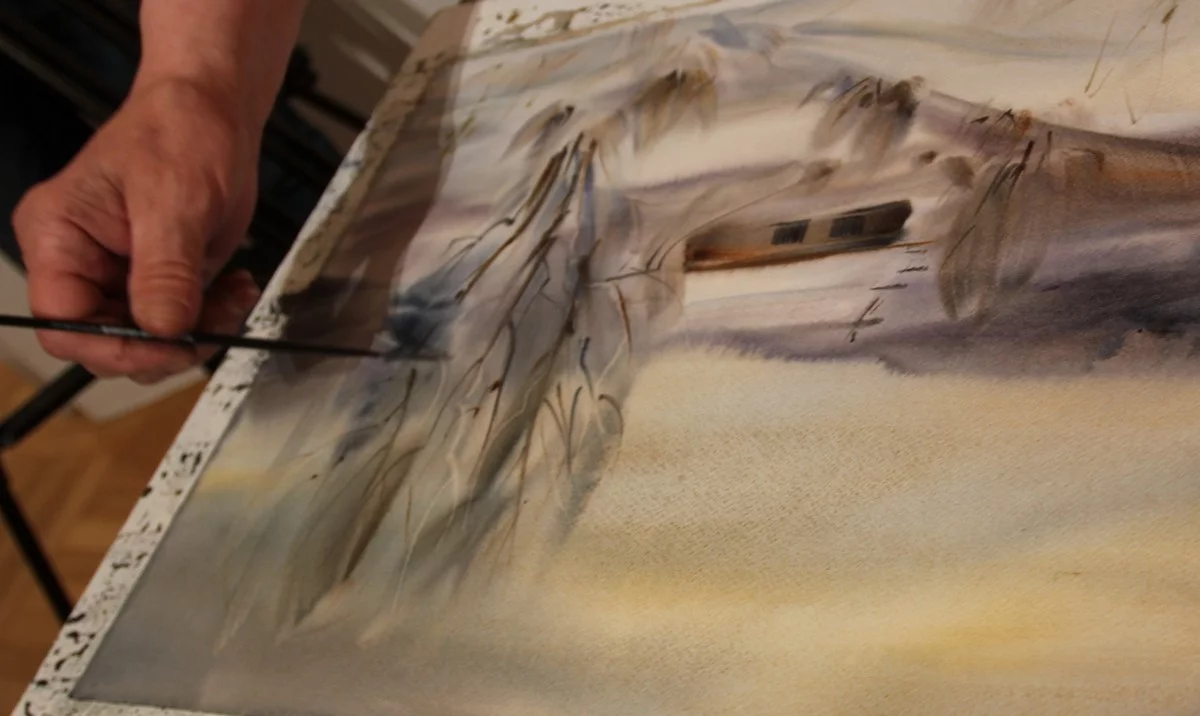 Белые полоски на дереве – это соль.