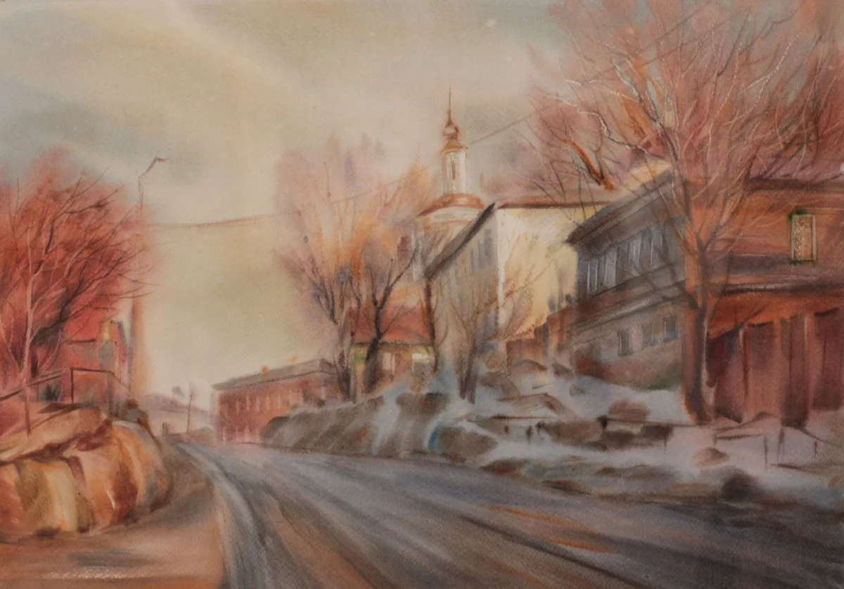 «Боровск. Апрельский вечер», 2022 год.  