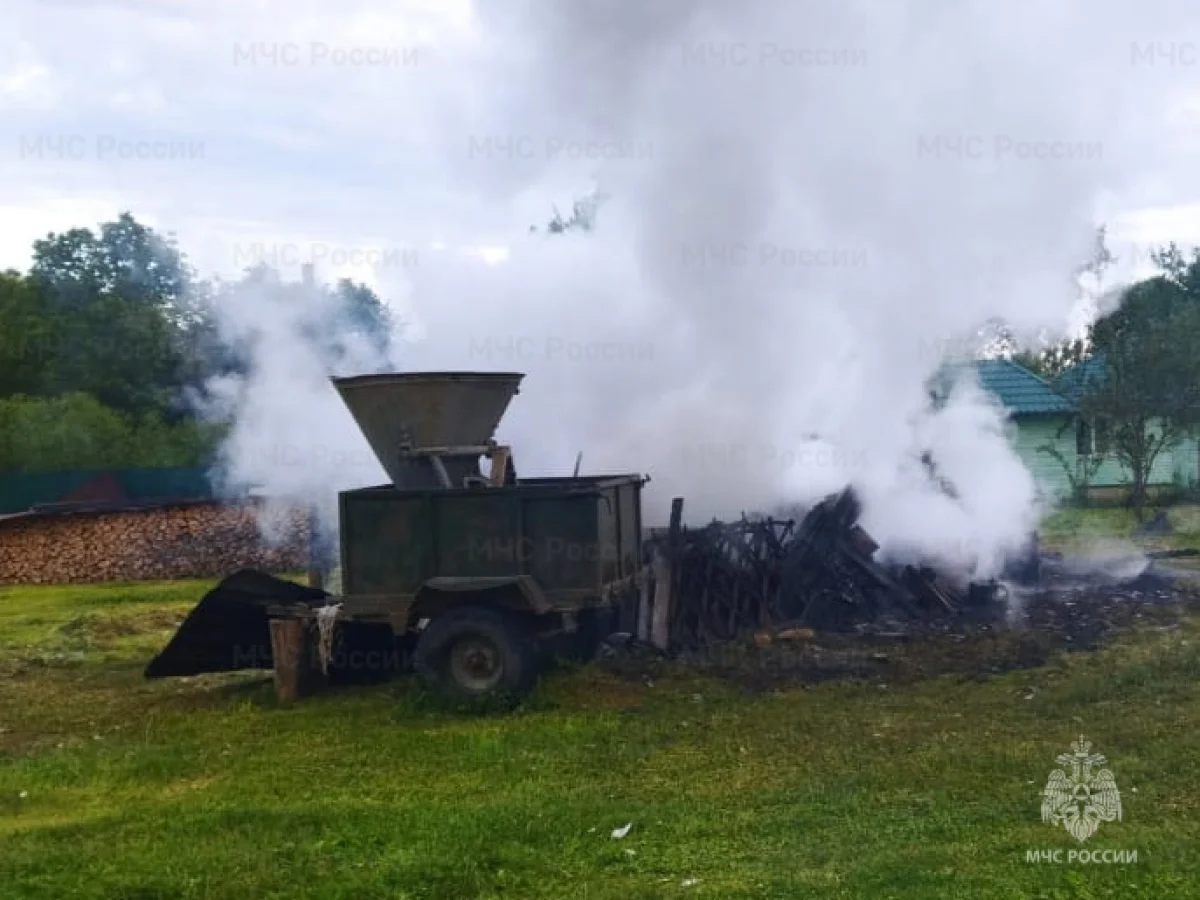 Пожар в Малоярославецком районе