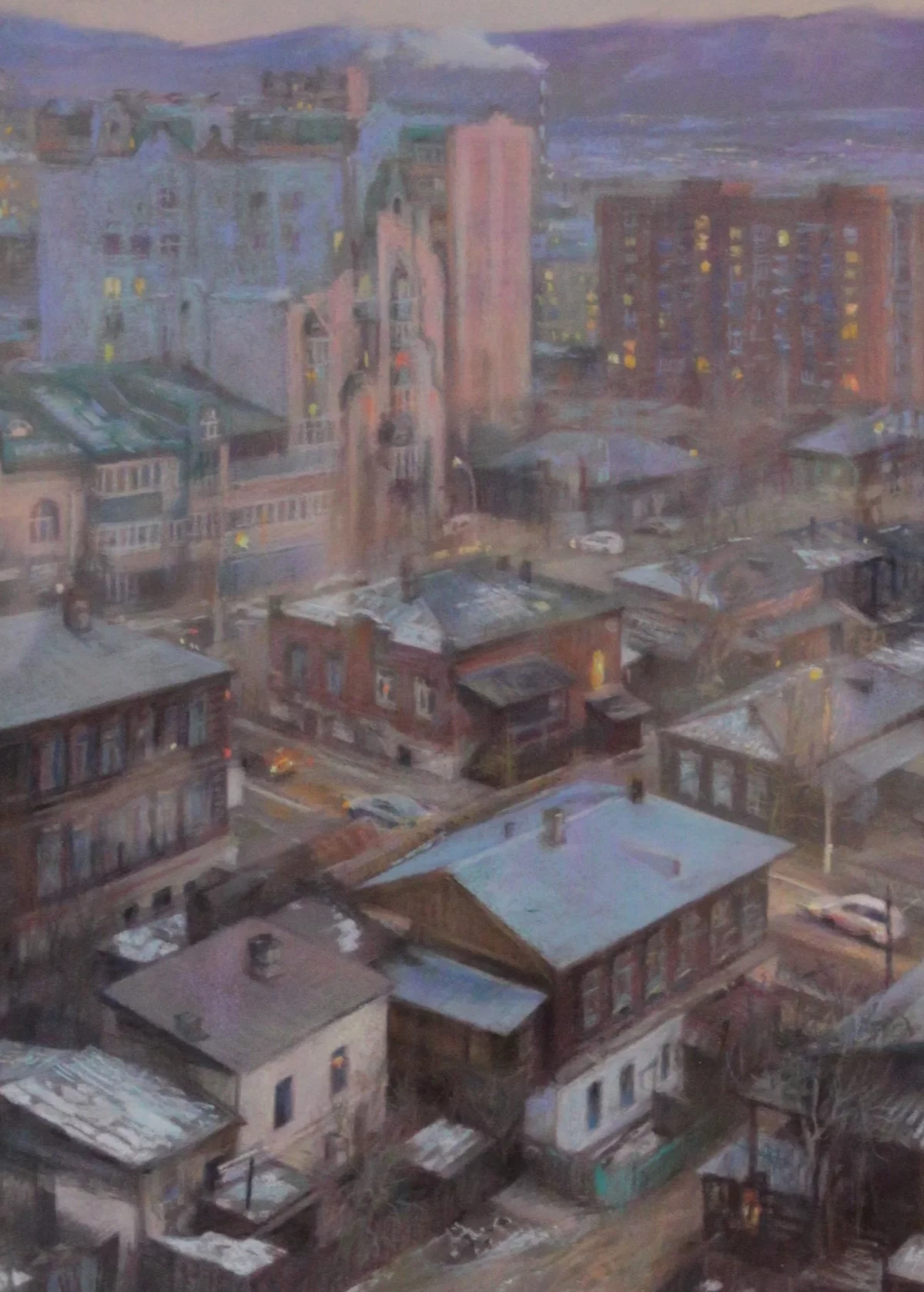 Родную Читу Елена рисует часто.  