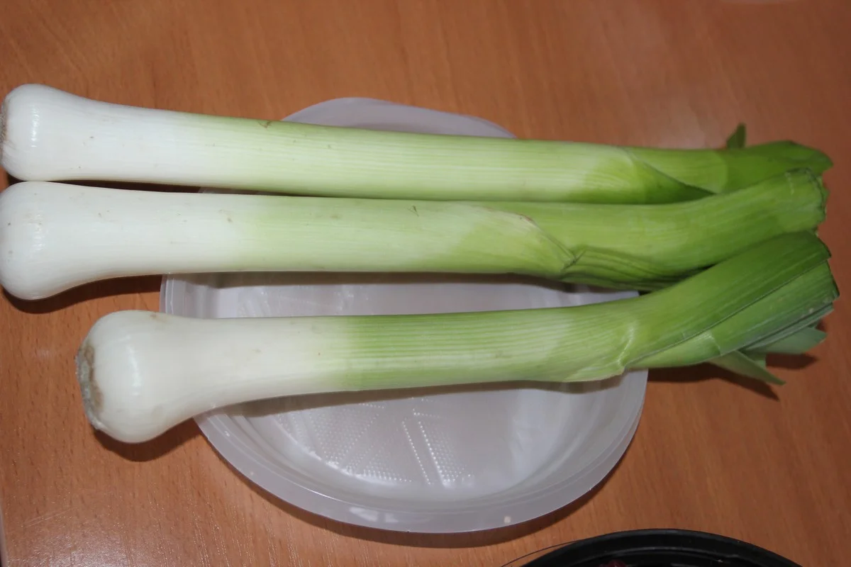 Лук-порей полезен для здоровья: в нем много витаминов.