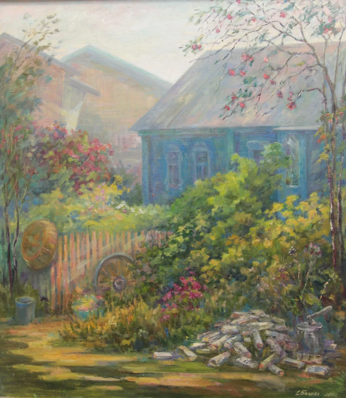 Работа преподавателя Елены Беловой «Лето уходящее».