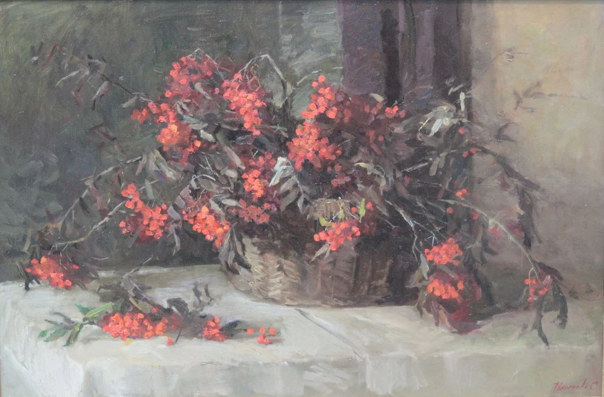 Работа преподавателя Светланы Родионовой «Рябина».