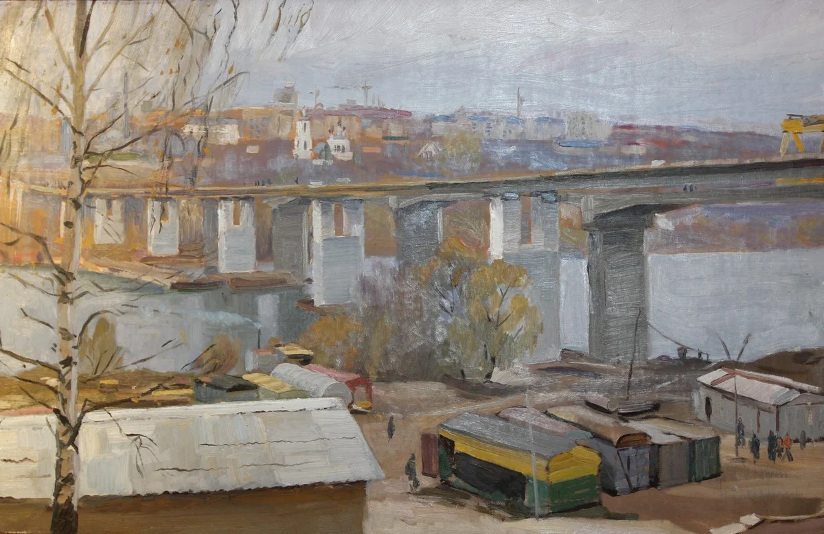 Константин Блинов «Строится мост», 2006 год.
