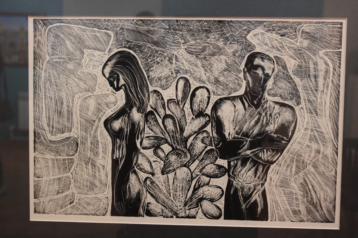 «Размолвка», Стасис Красаускас, 1968 г, автоцинкография.