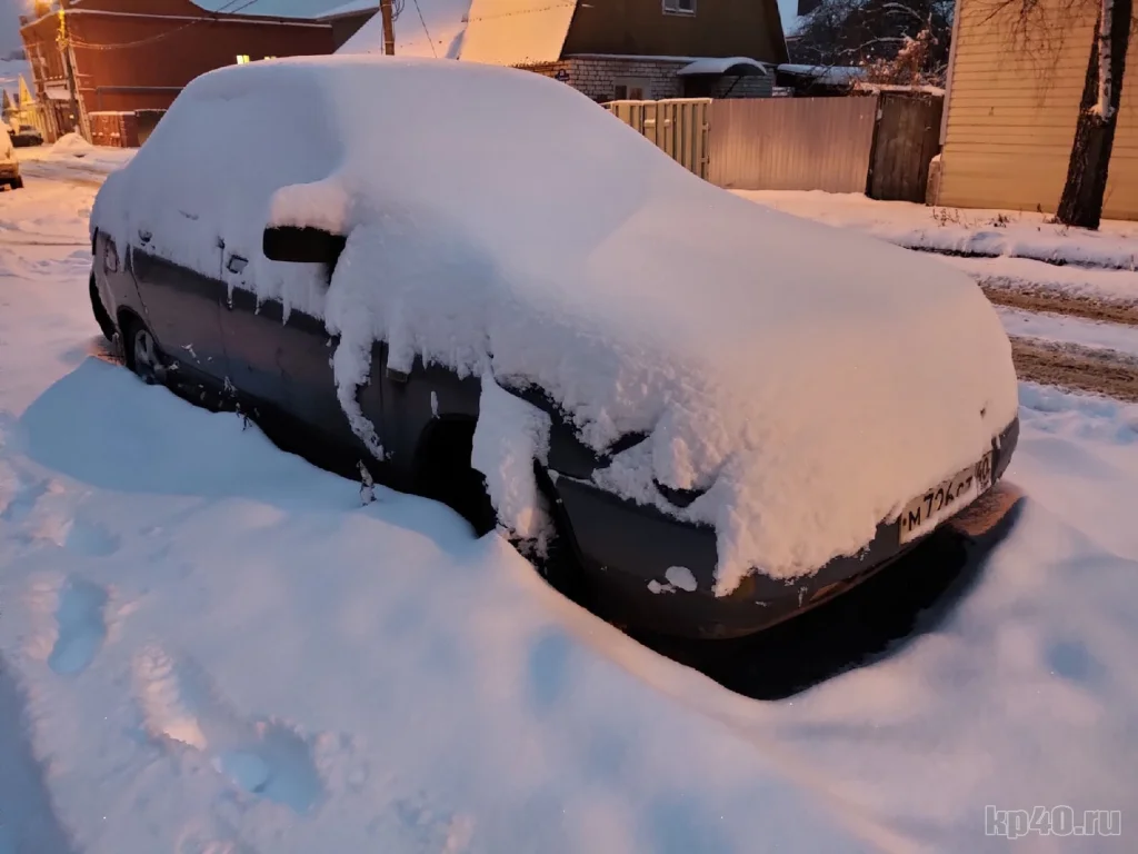 Сильный снегопад надвигается на Калужскую область