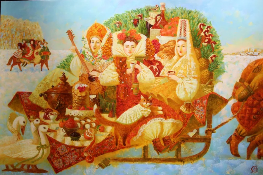 Граммофон в прическе, мужчины на деревьях и коты с колокольчикам: Мария Самолетова привезла в Калугу витамин счастья