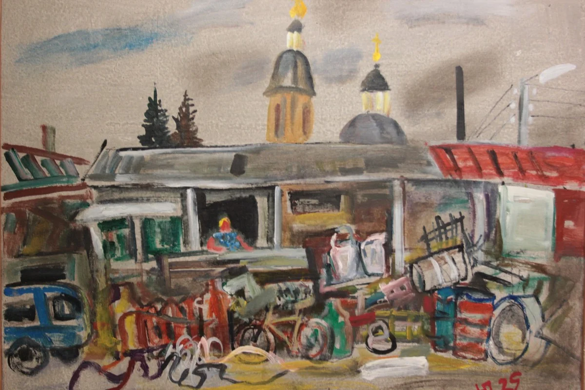 Петр Чеканцев «Во дворе», 2025 год.