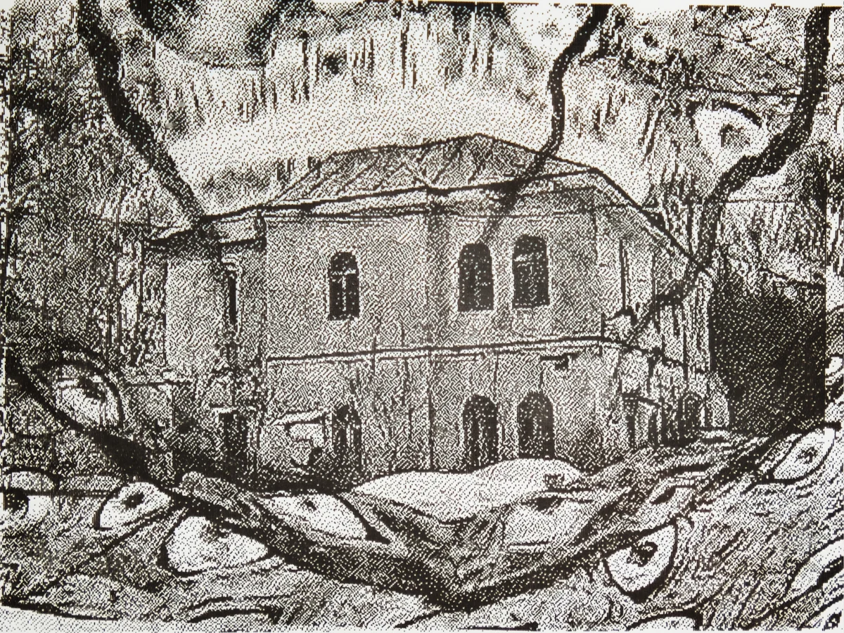 Калужская психиатрическая больница и рисунок из манки.