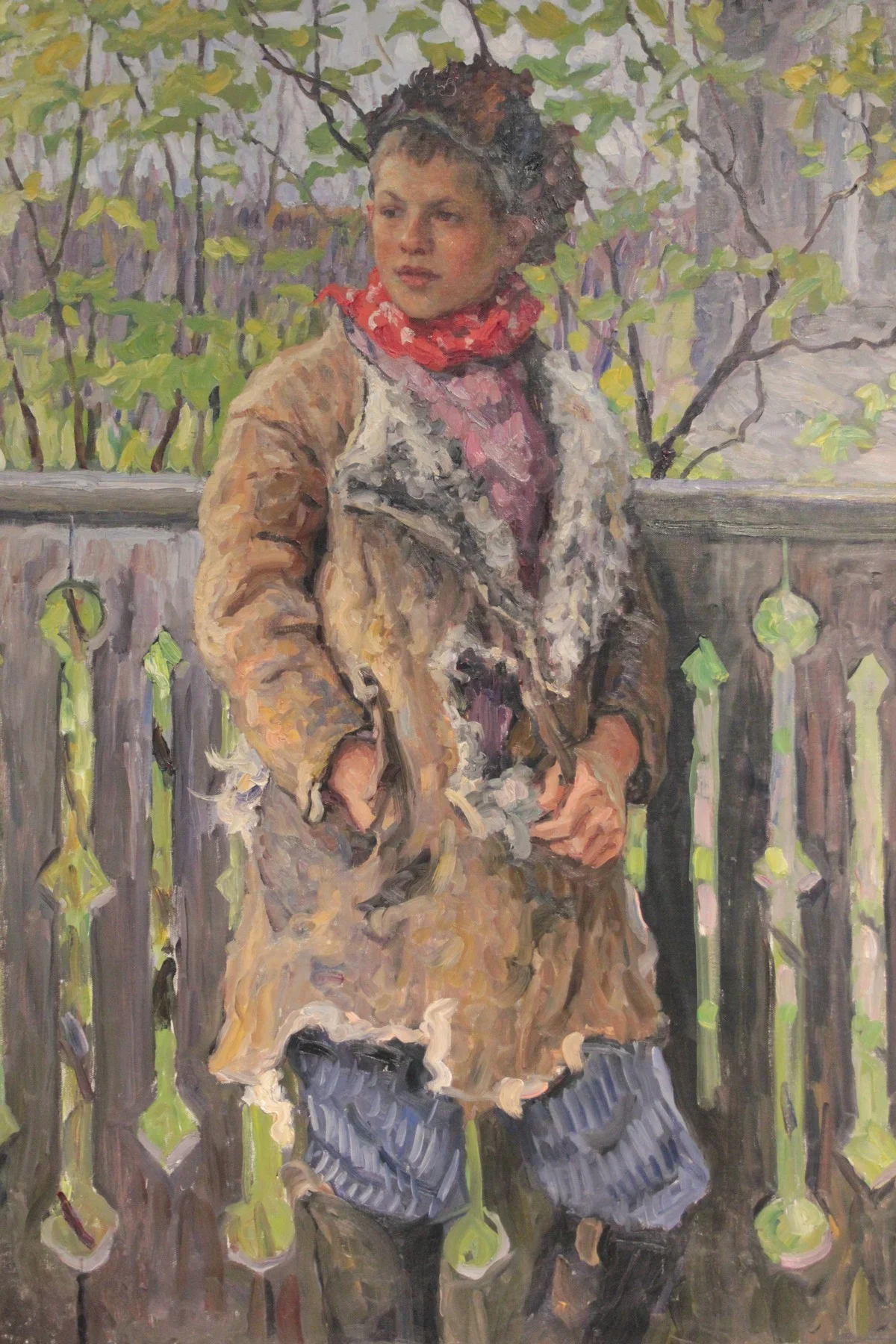 Николай Богданов-Бельский «Крестьянский мальчик в полушубке», 1916 год.