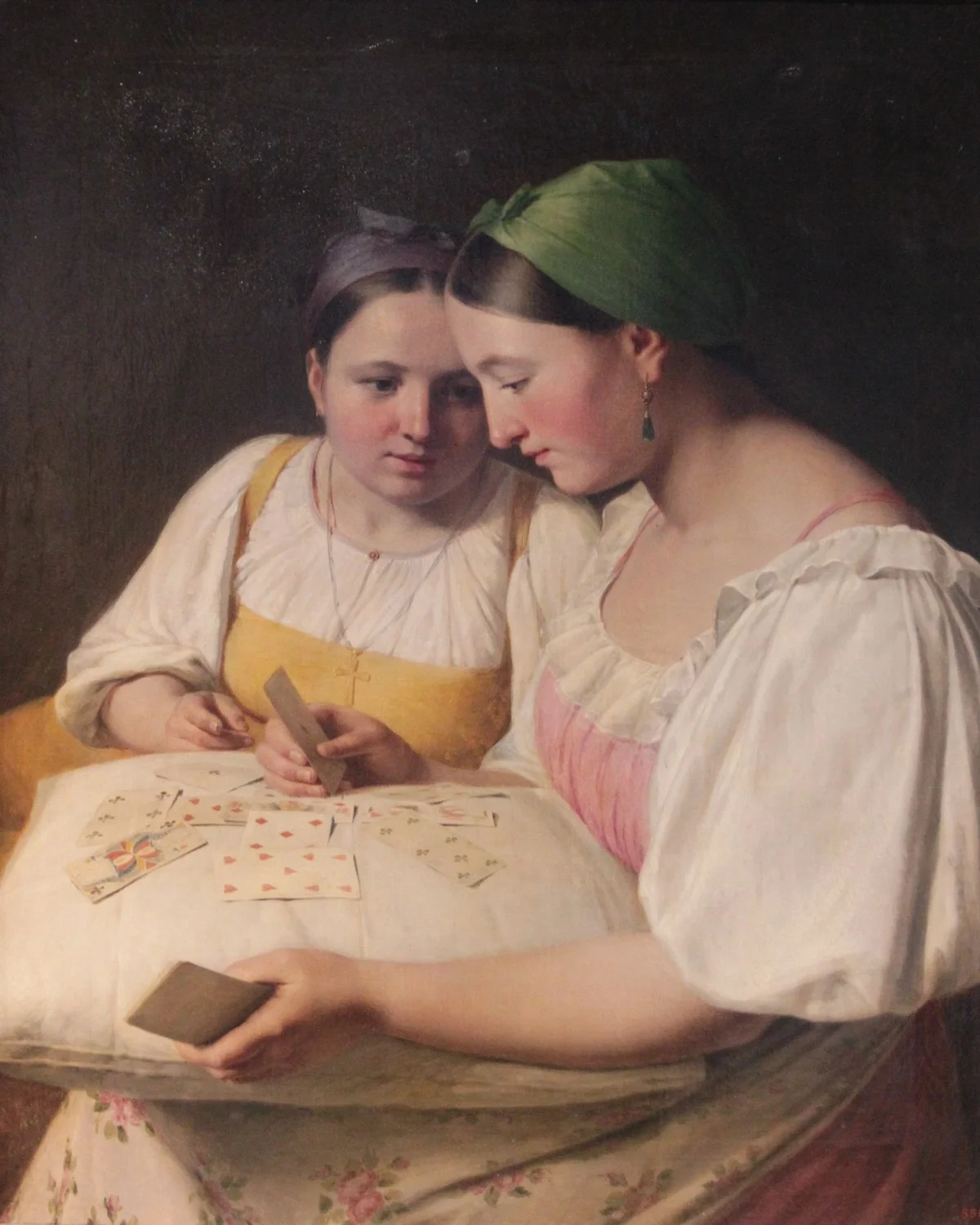 Алексей Венецианов «Гадание на картах». 1842 г.