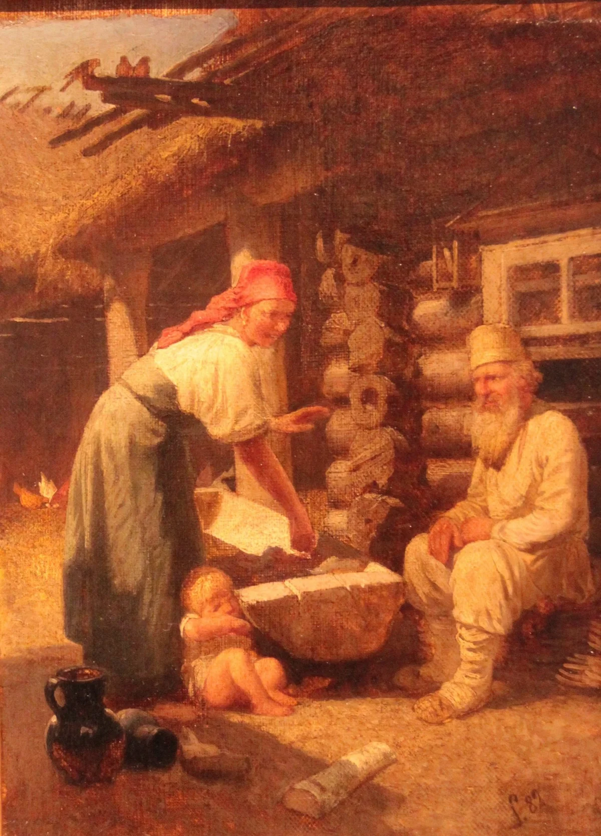 Петр Суходольский «Молодая хозяйка», 1882 г. Из собрания Русского музея. 
