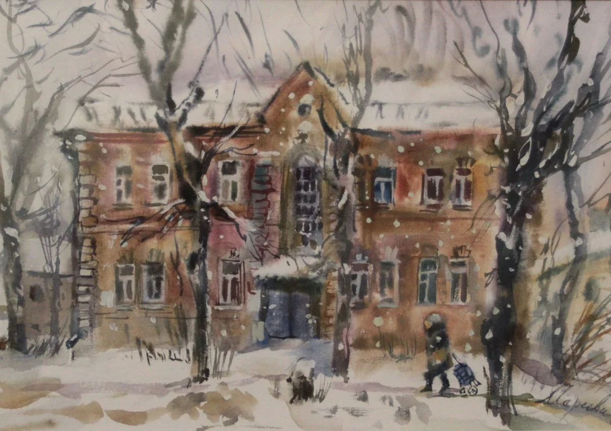 «Снегопад на ул. Пухова», ул. Пухова, 39. 