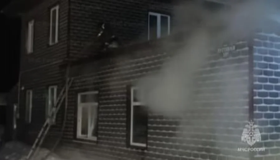 В Медыни сгорела баня