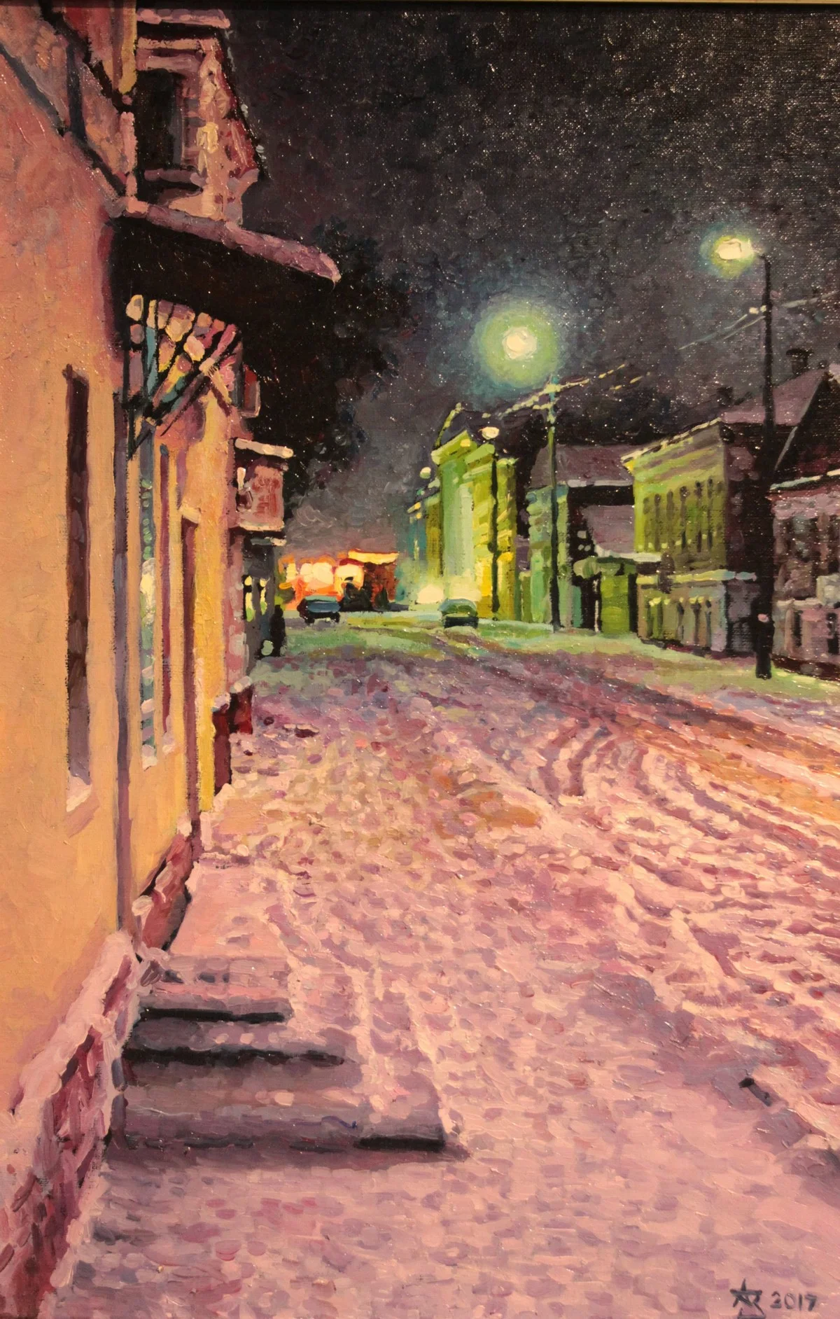 «Улицы Калуги (из серии Ночной город)», 2017 год. 