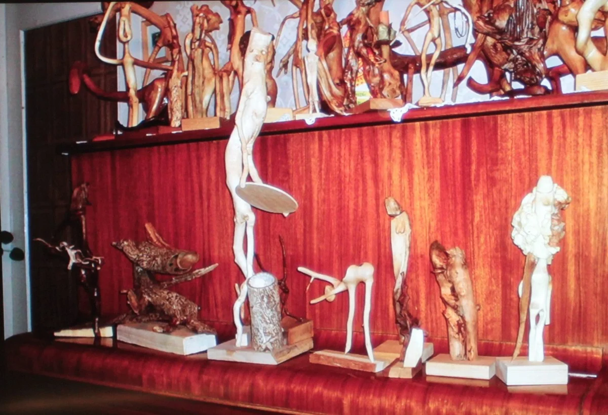 Дома каких веток у него только нет.