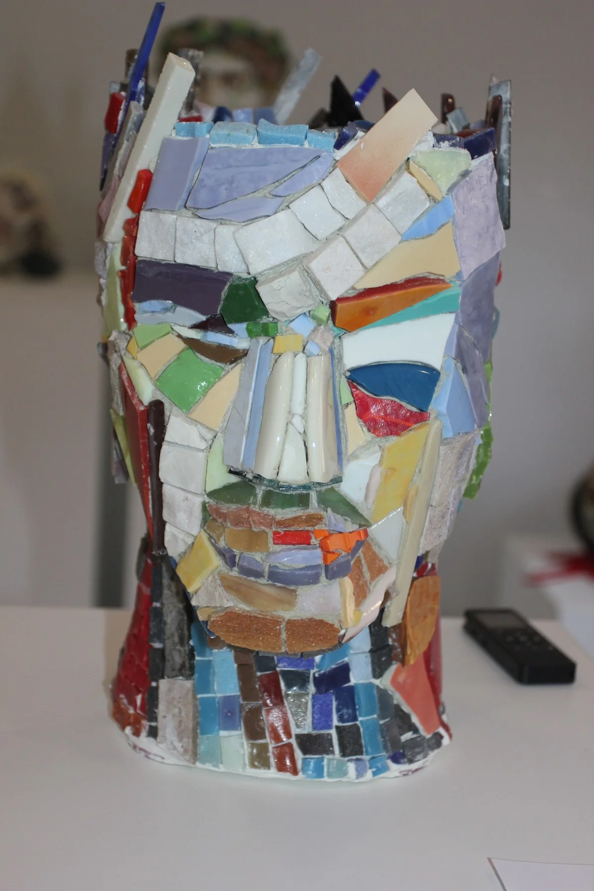 «Кощей». Камень, смальта, гипс, 2024 год.  