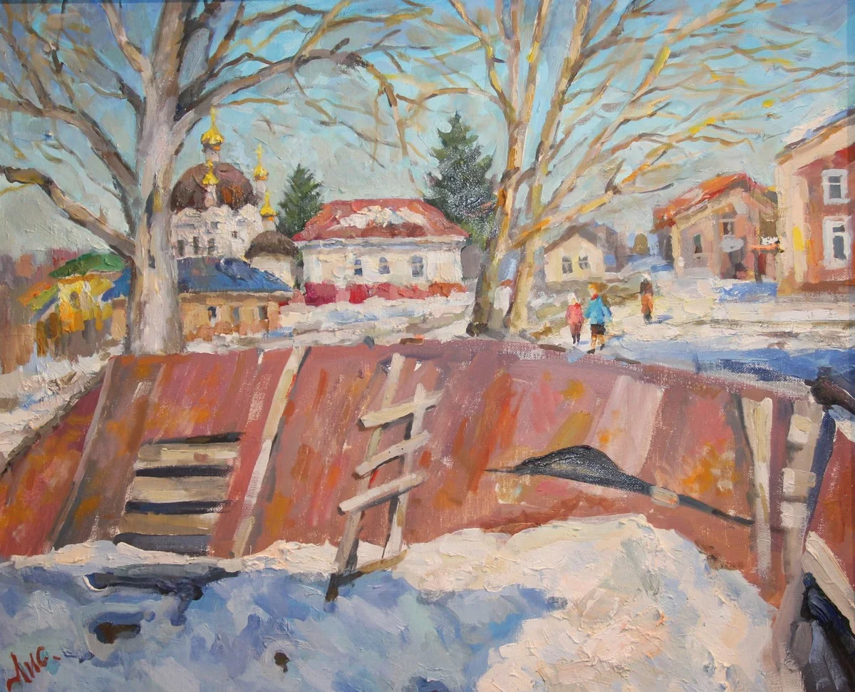 Юрий Лисецкий «Вид из окна на ул. Советскую», 2015 год.