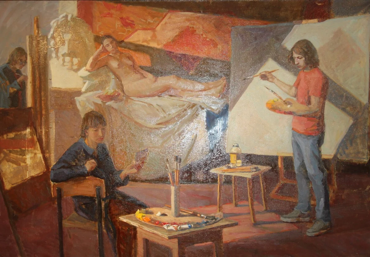 Кристиан Риккаррди «Сеанс живописи», 2023 год.