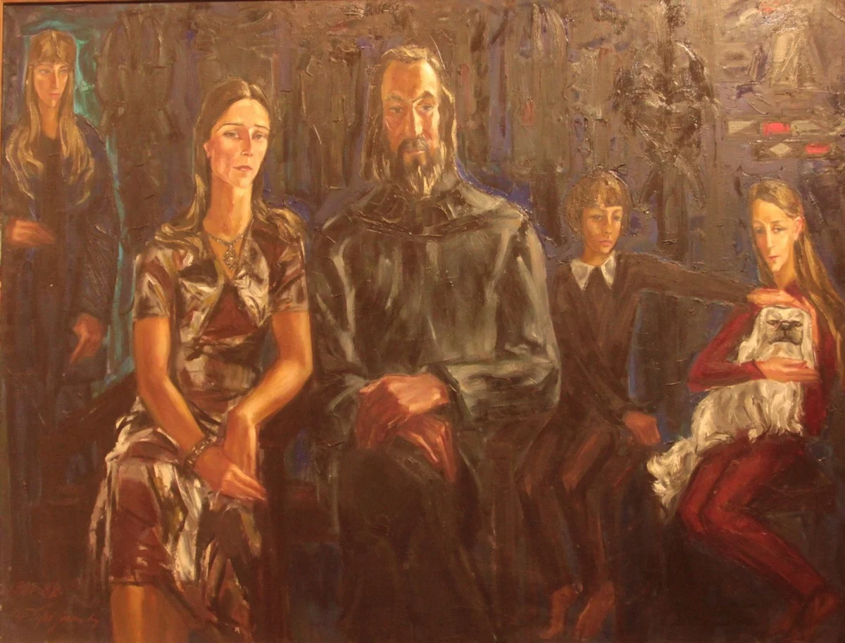 Витаутас Циплияускас «Семья скульптора Ионушаса из Ниды», 1981-82 гг.