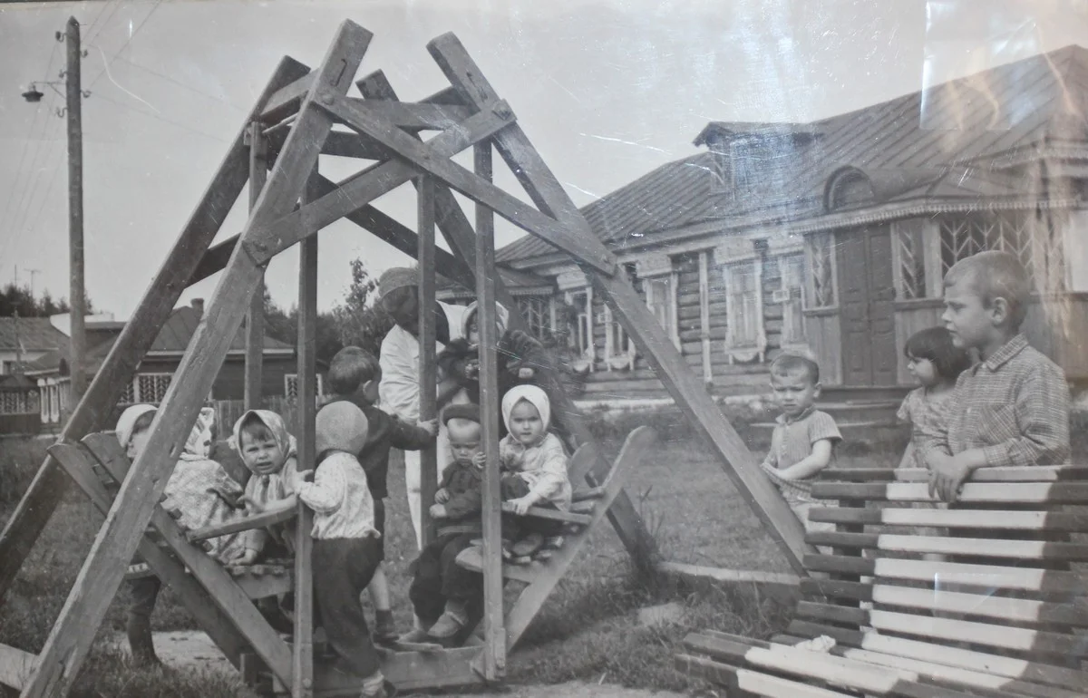 Детские ясли колхоза «Путь к коммунизму» Дзержинского района, 1970 г. 