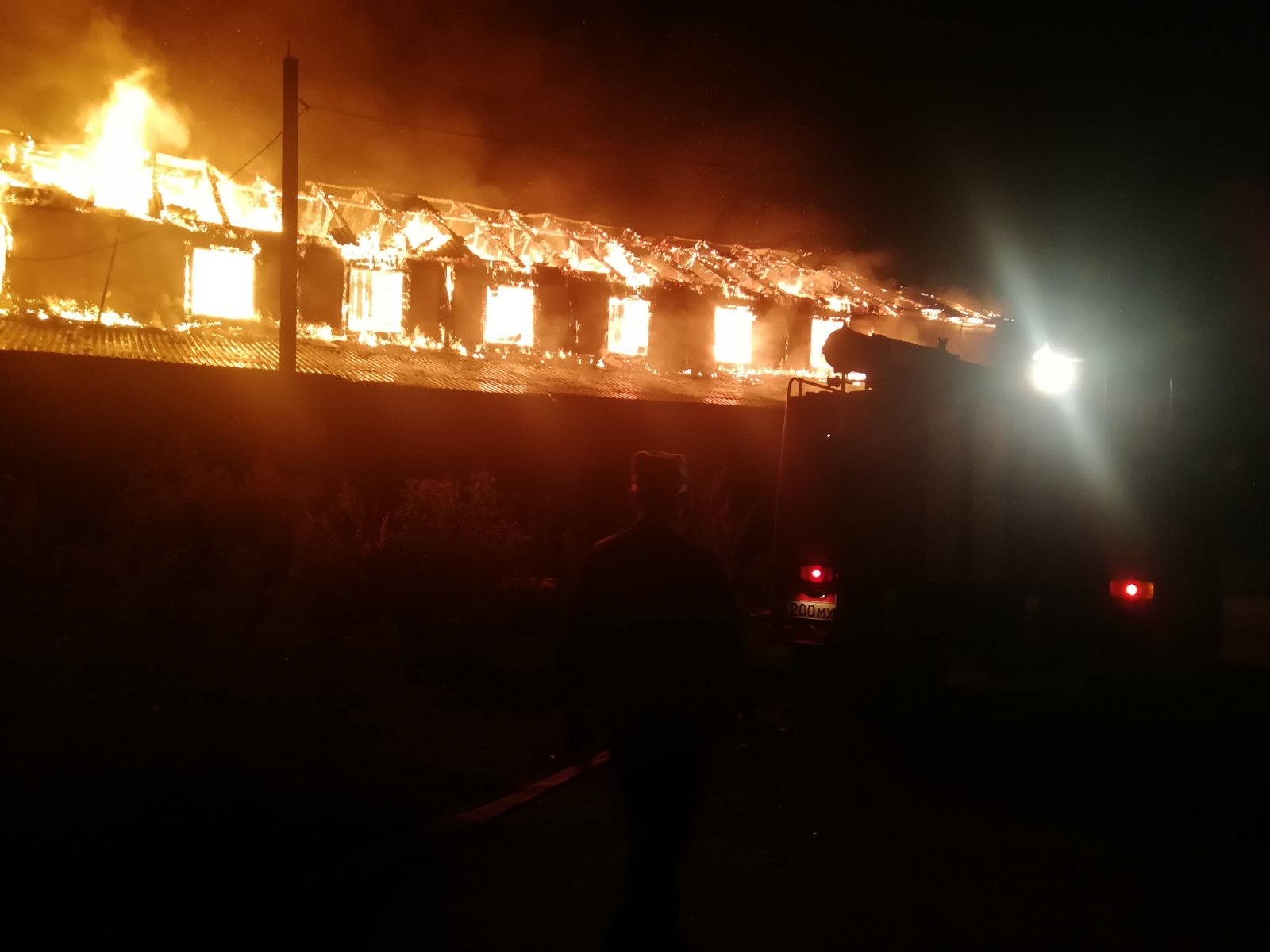 Пожар в Ульяново Калужская область